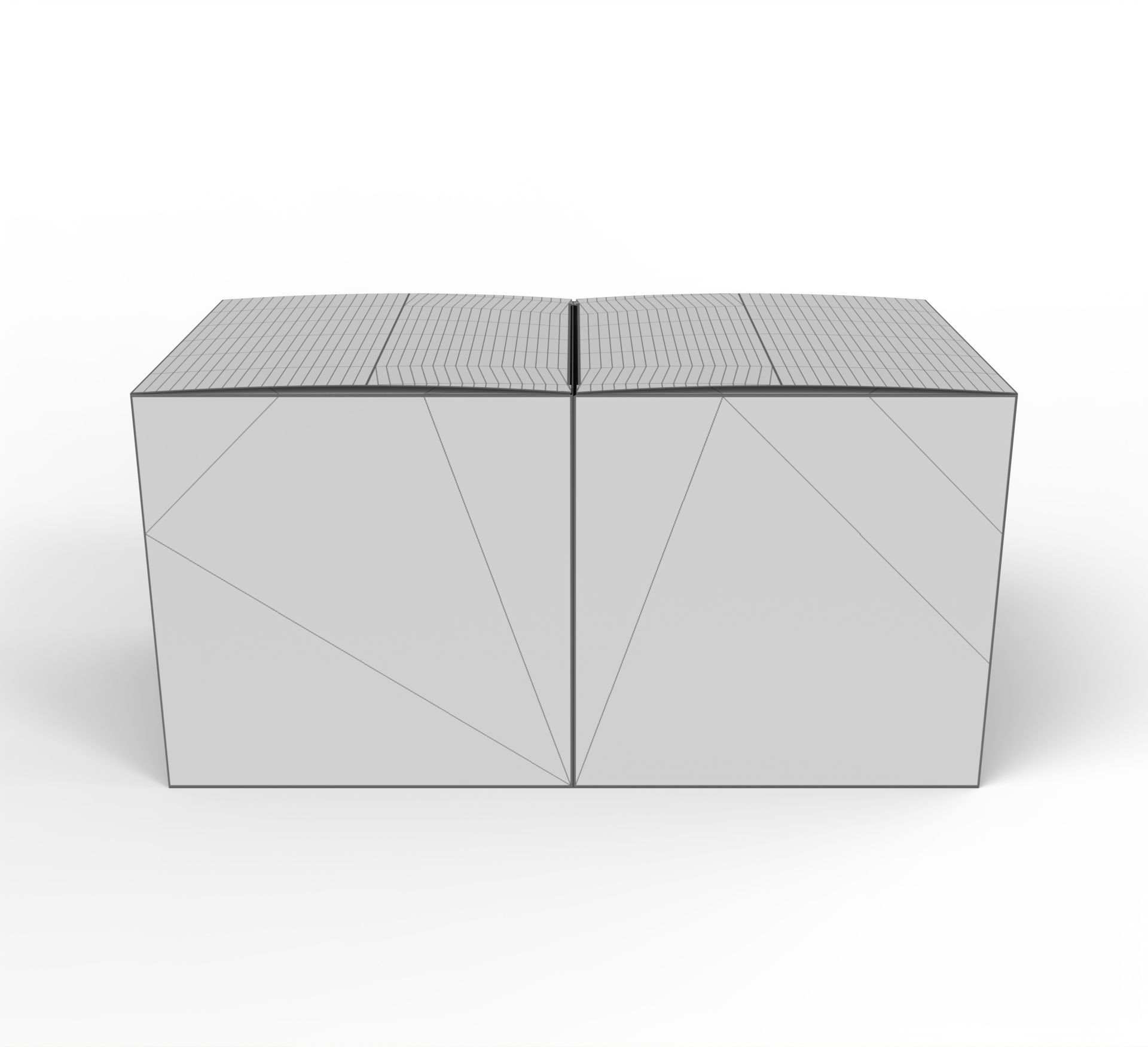 Double box packaging box 150x150x150mm Texture_4