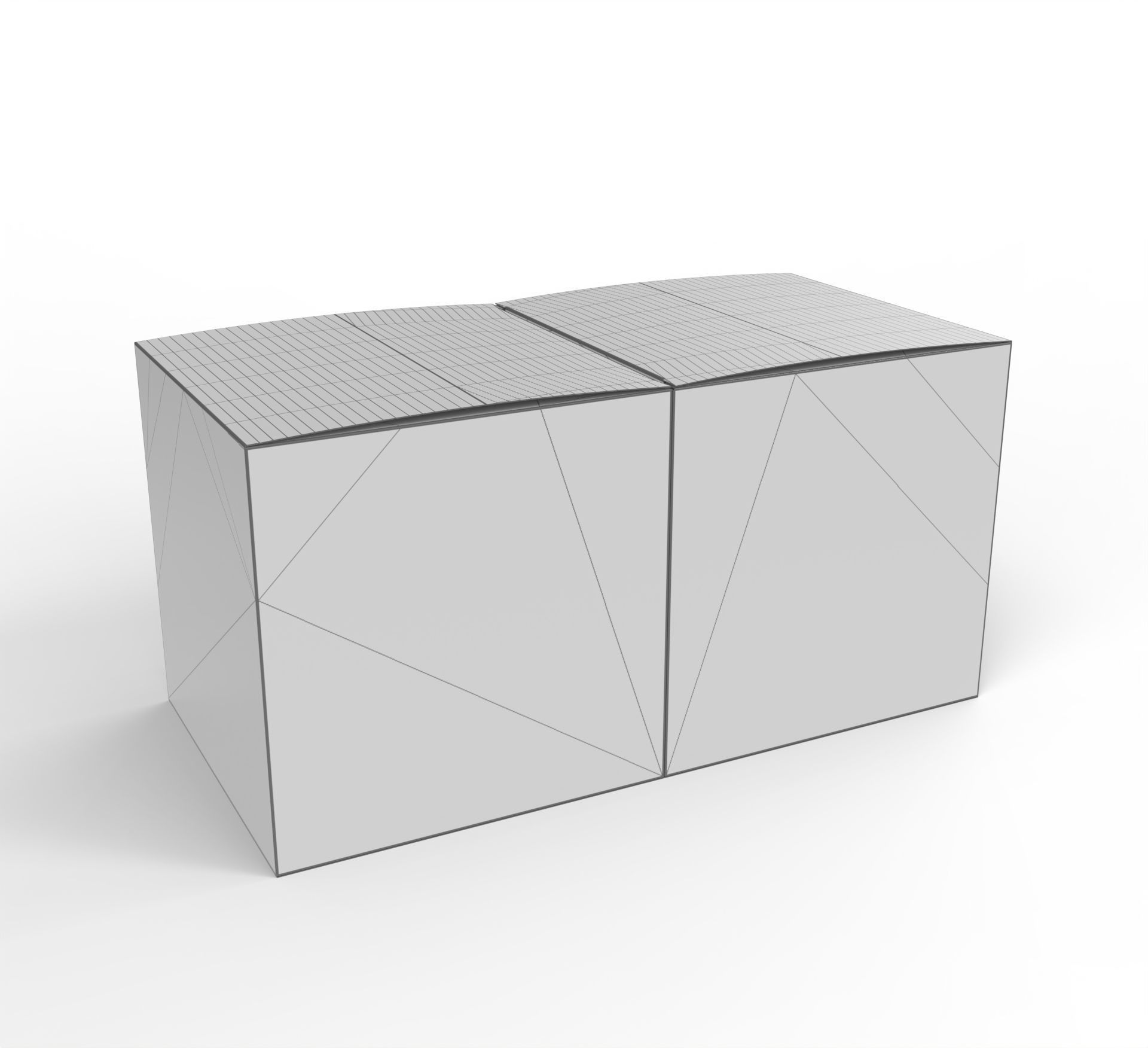 Double box packaging box 150x150x150mm Texture_3