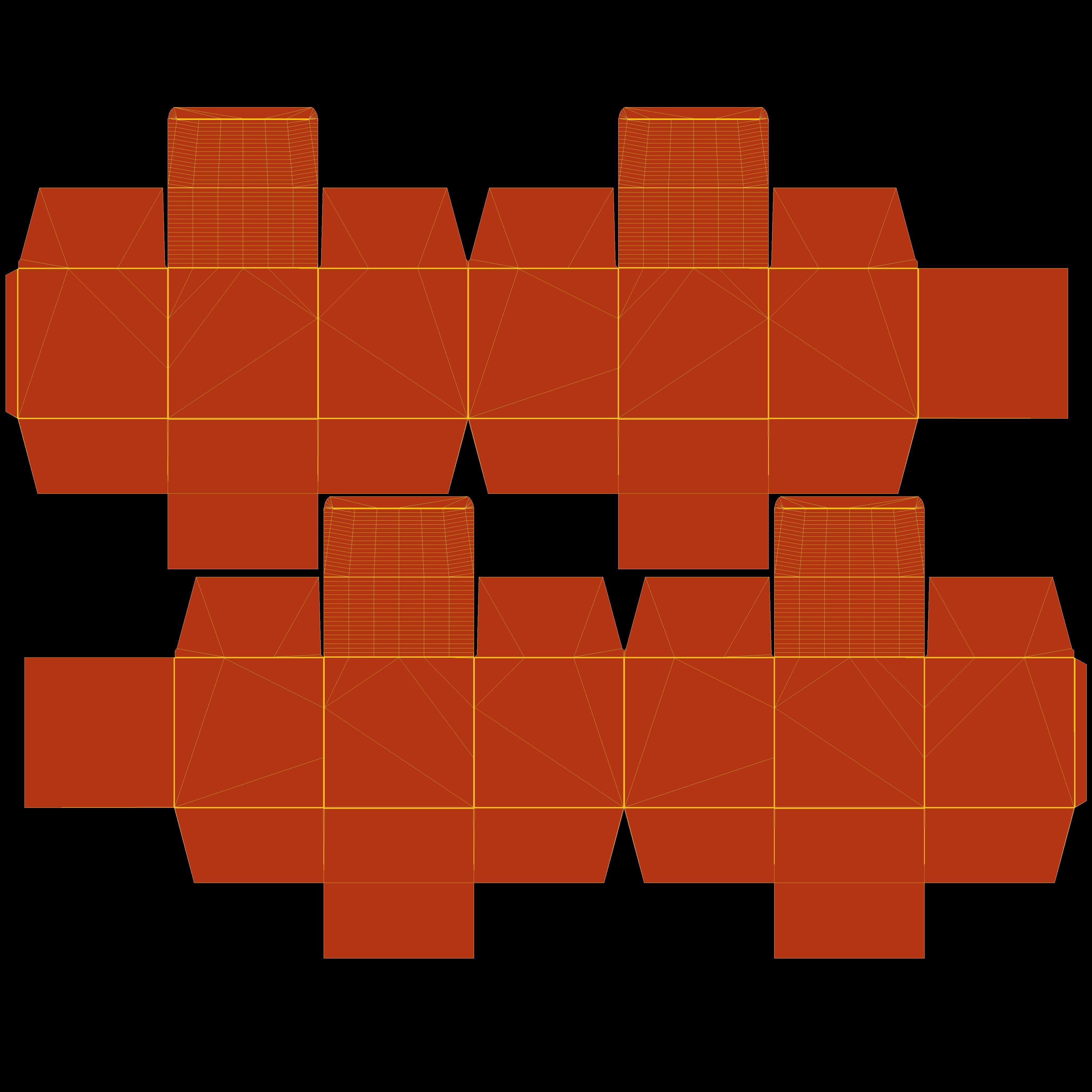 Double box packaging box 150x150x150mm Texture_9