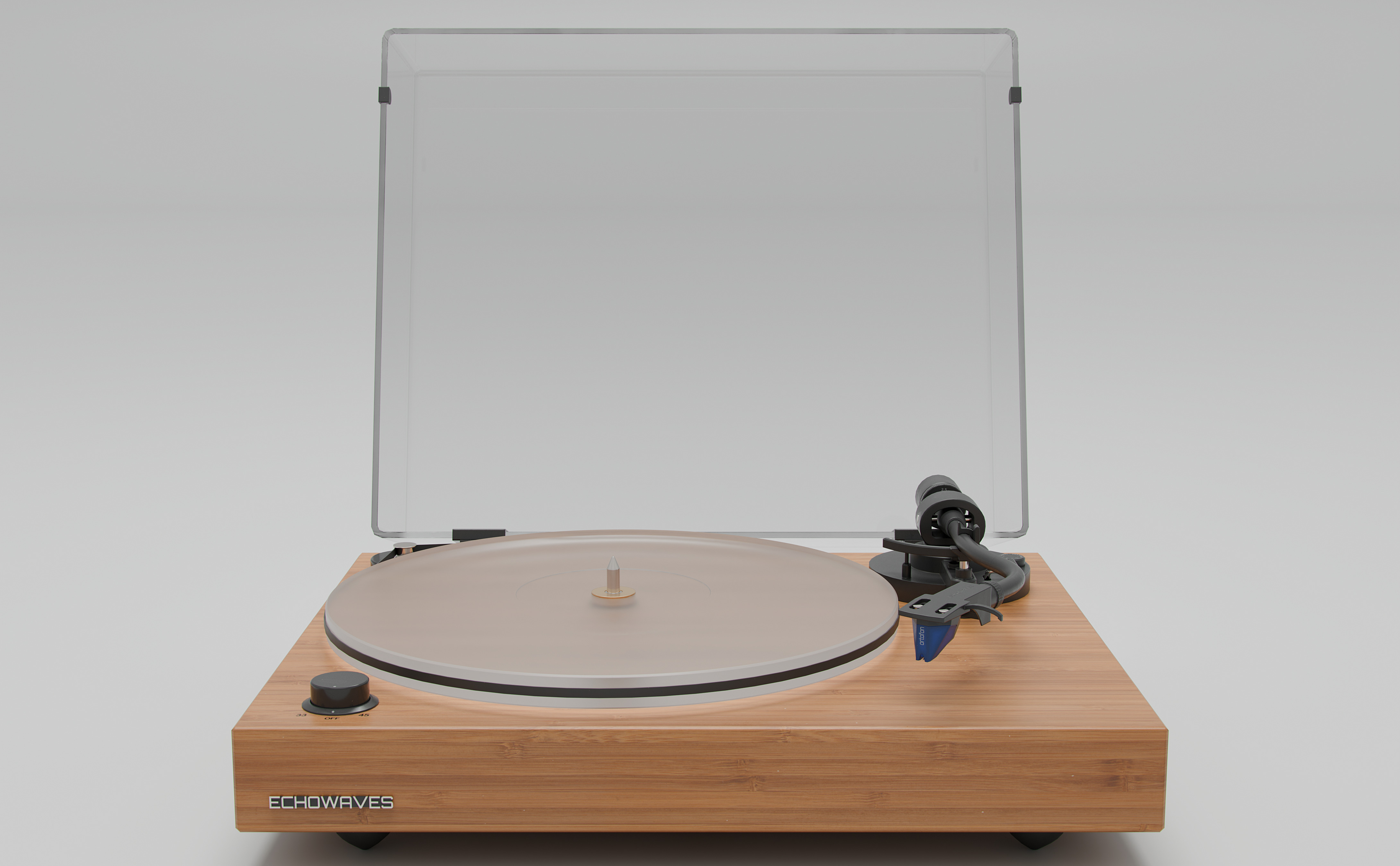 Real-time Record Player Turntable Low-poly 3D model Low-poly 3D model_2