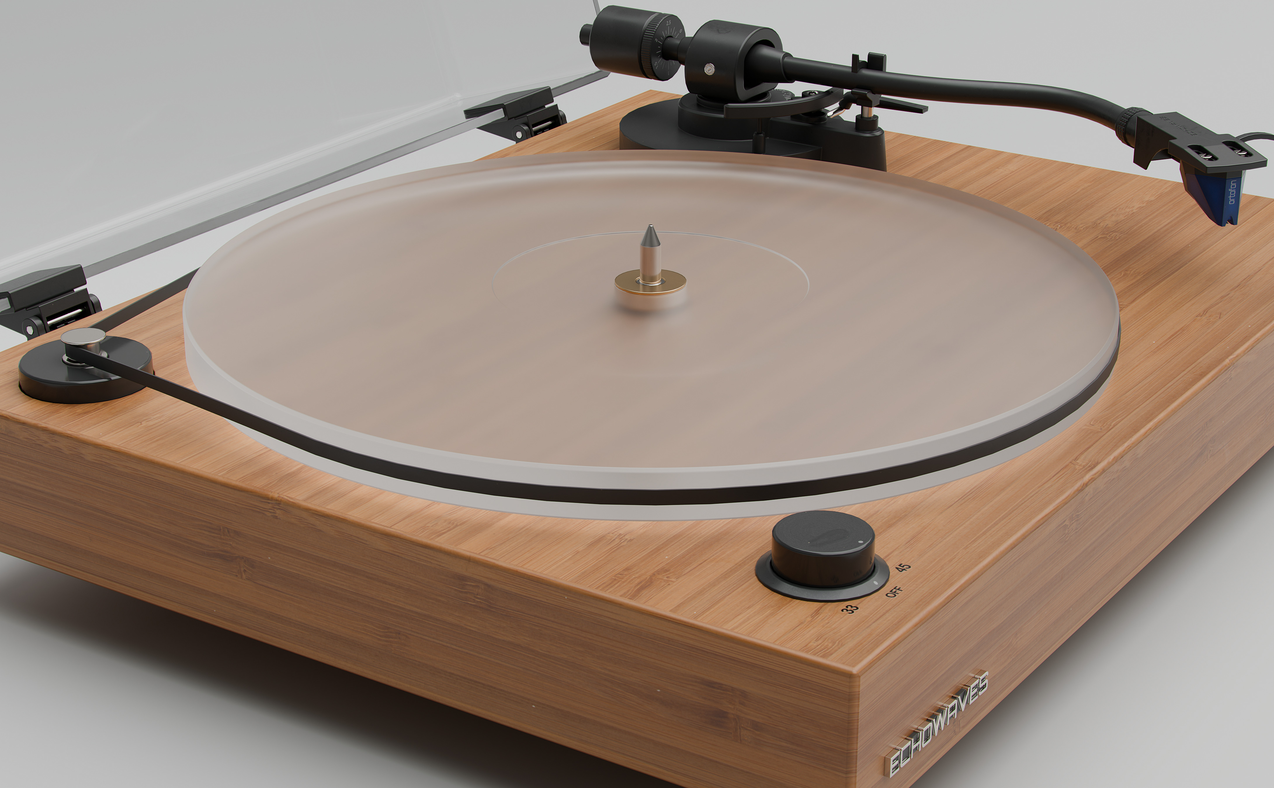 Real-time Record Player Turntable Low-poly 3D model Low-poly 3D model_6