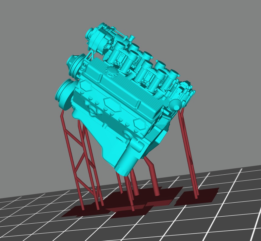 Chevrolet Small Block ITB Engine 3D print model_2
