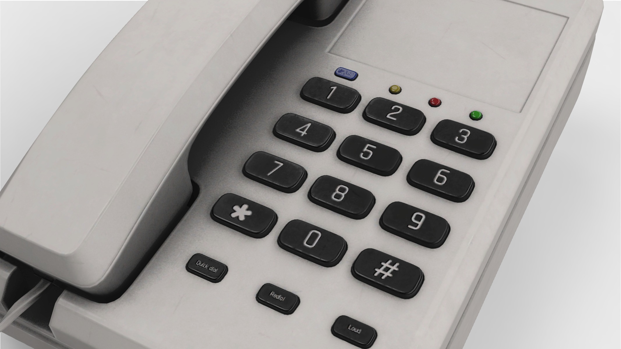 vintage motel phone 01 3D model_4