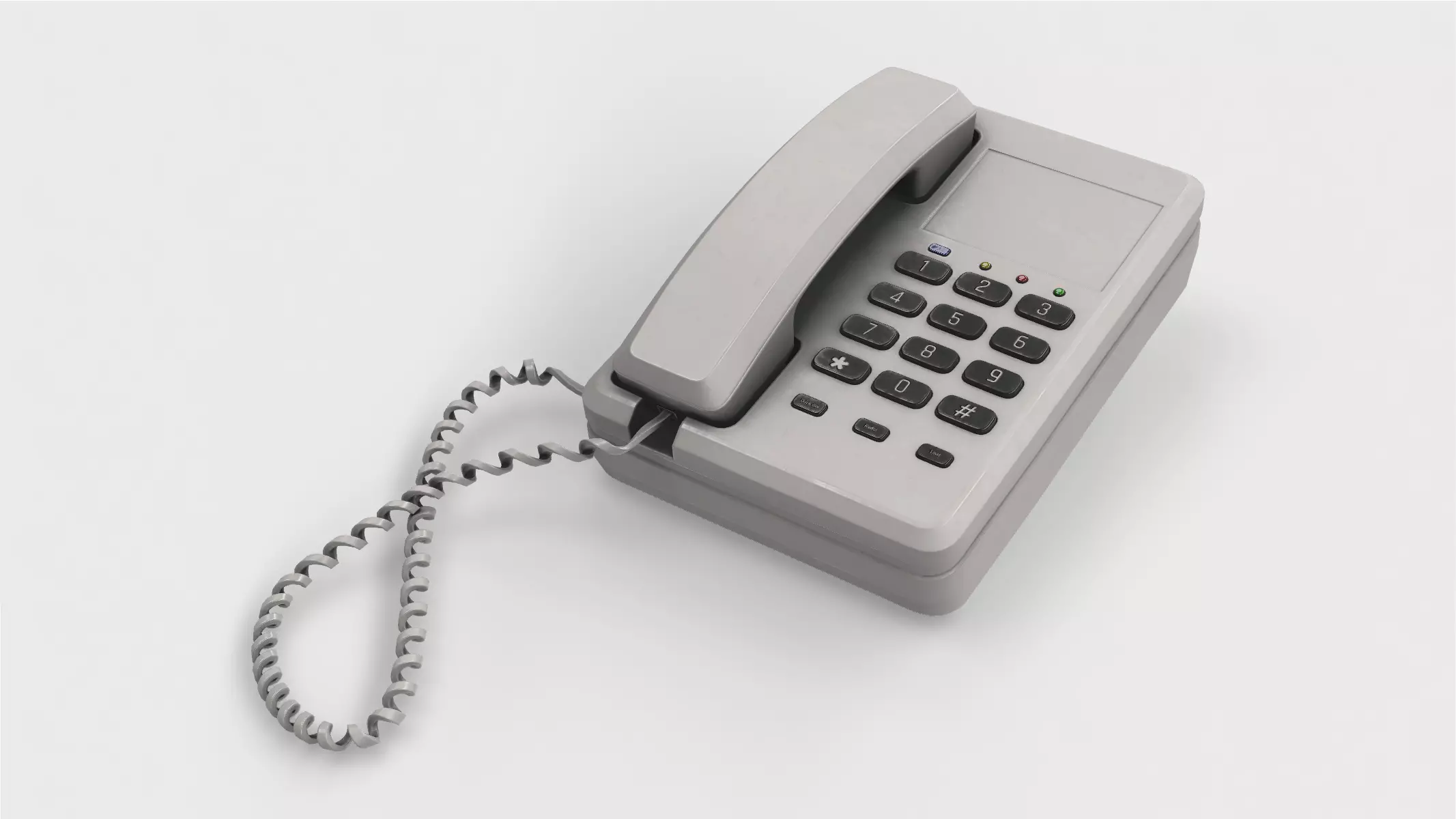 vintage motel phone 01 3D model_0