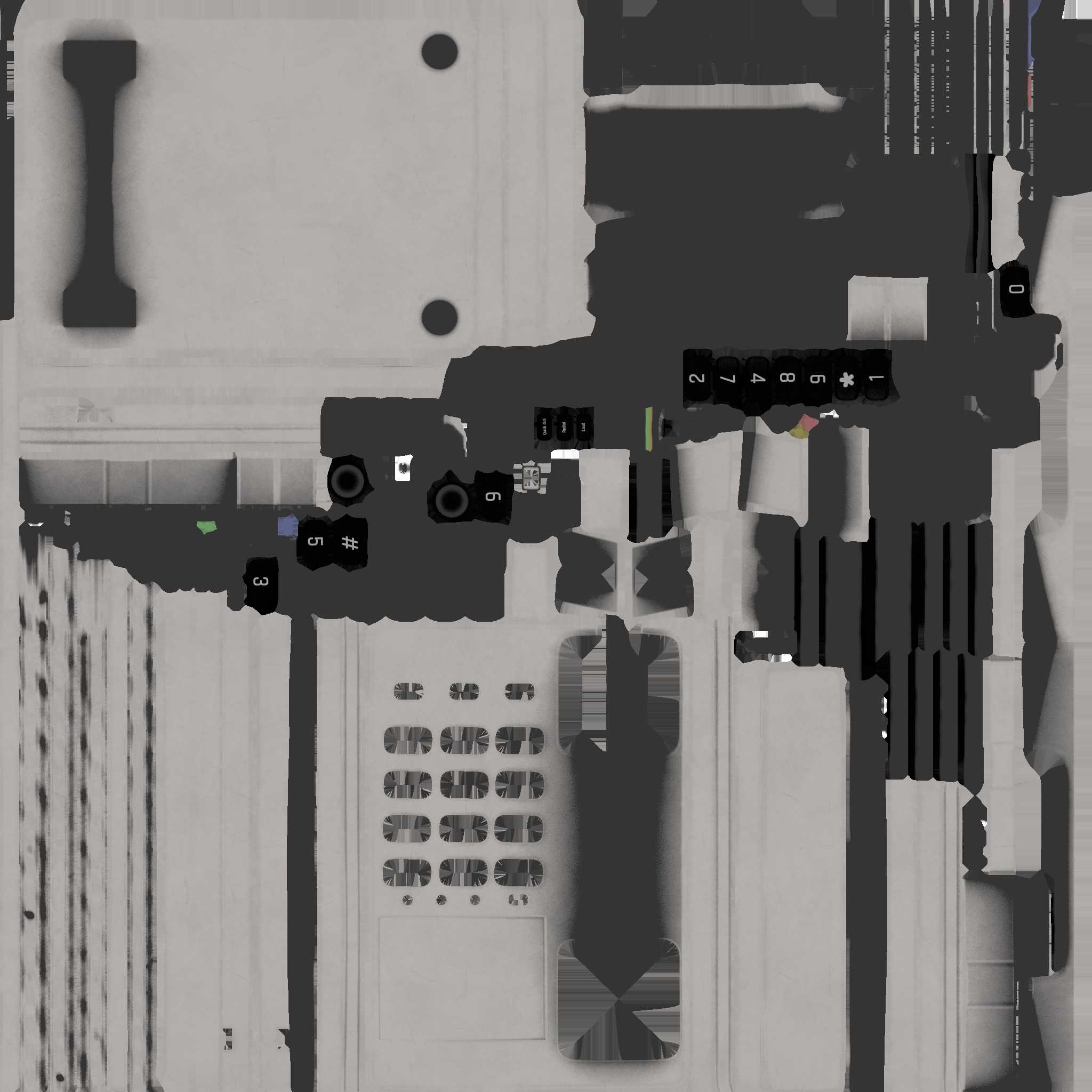 vintage motel phone 01 3D model_6