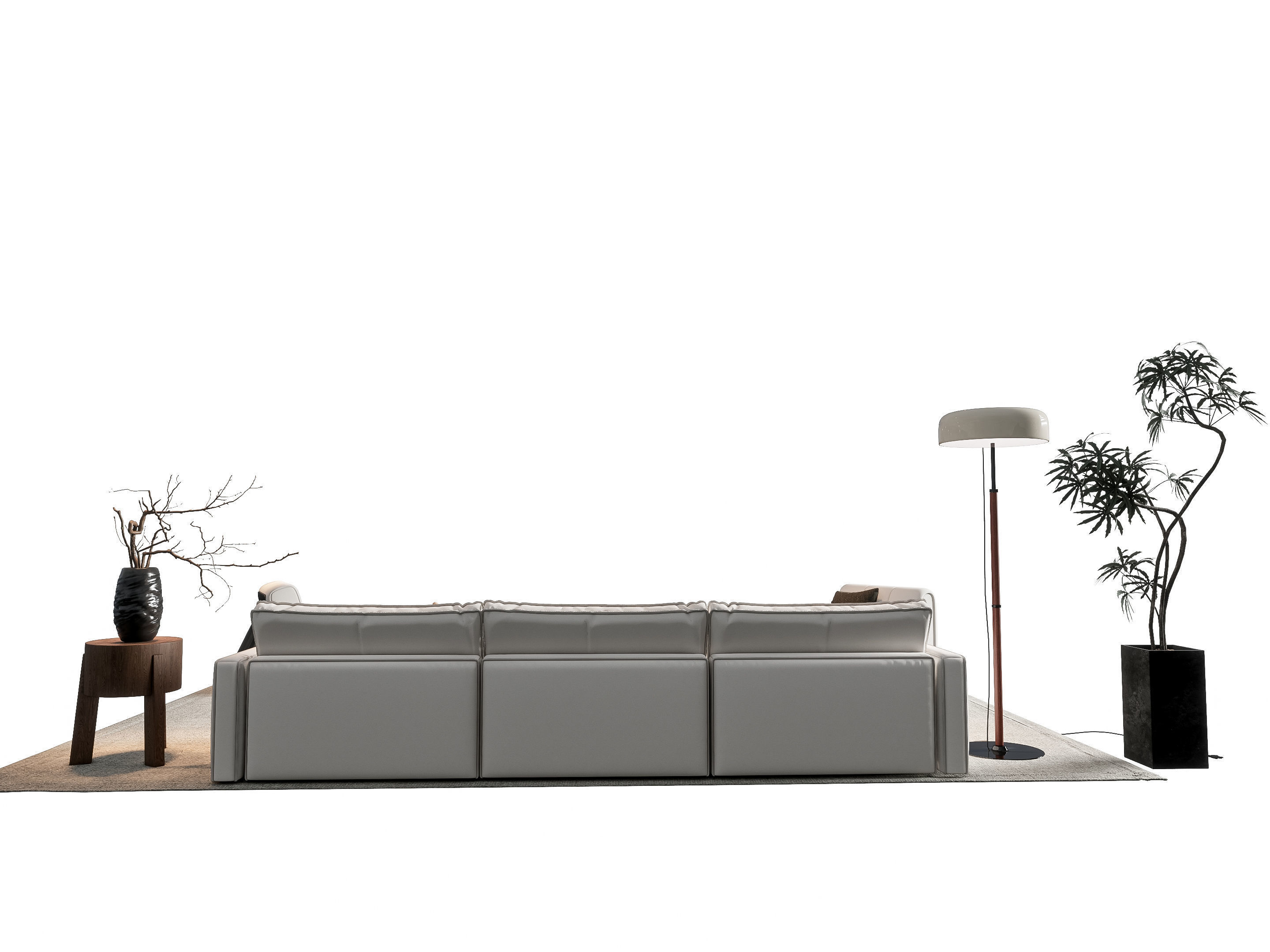 Sofa Coffee table sofa combination 8 3D model_8