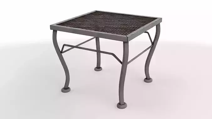 vintage metal table 02
