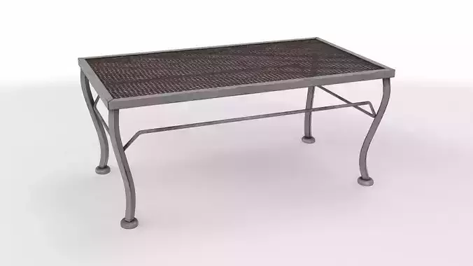 vintage metal table 01