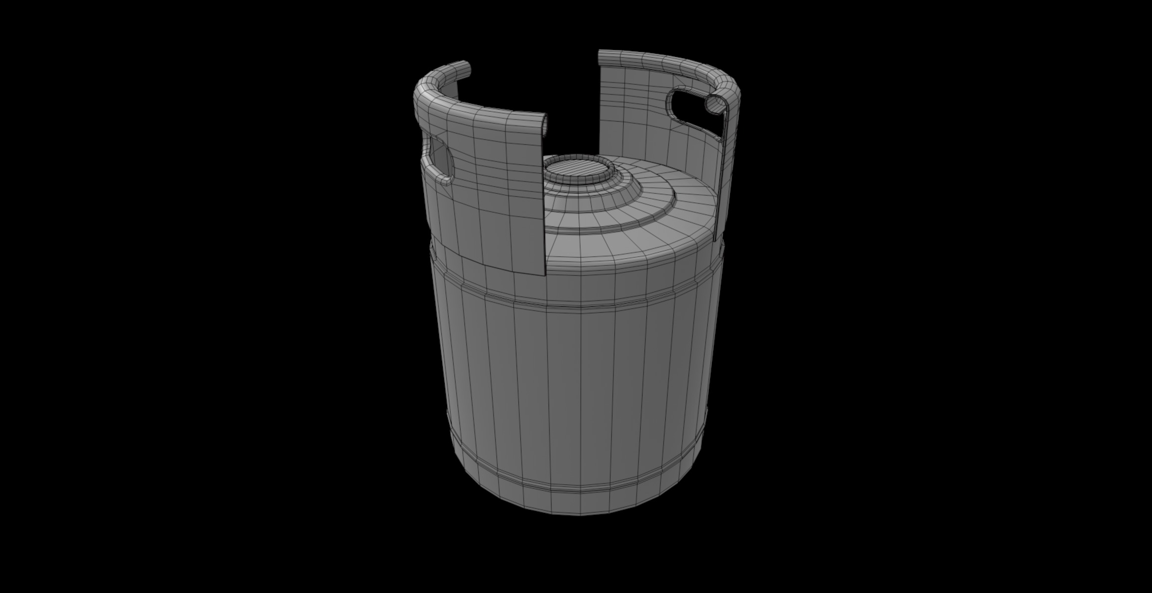 beer keg 01 3D model_5