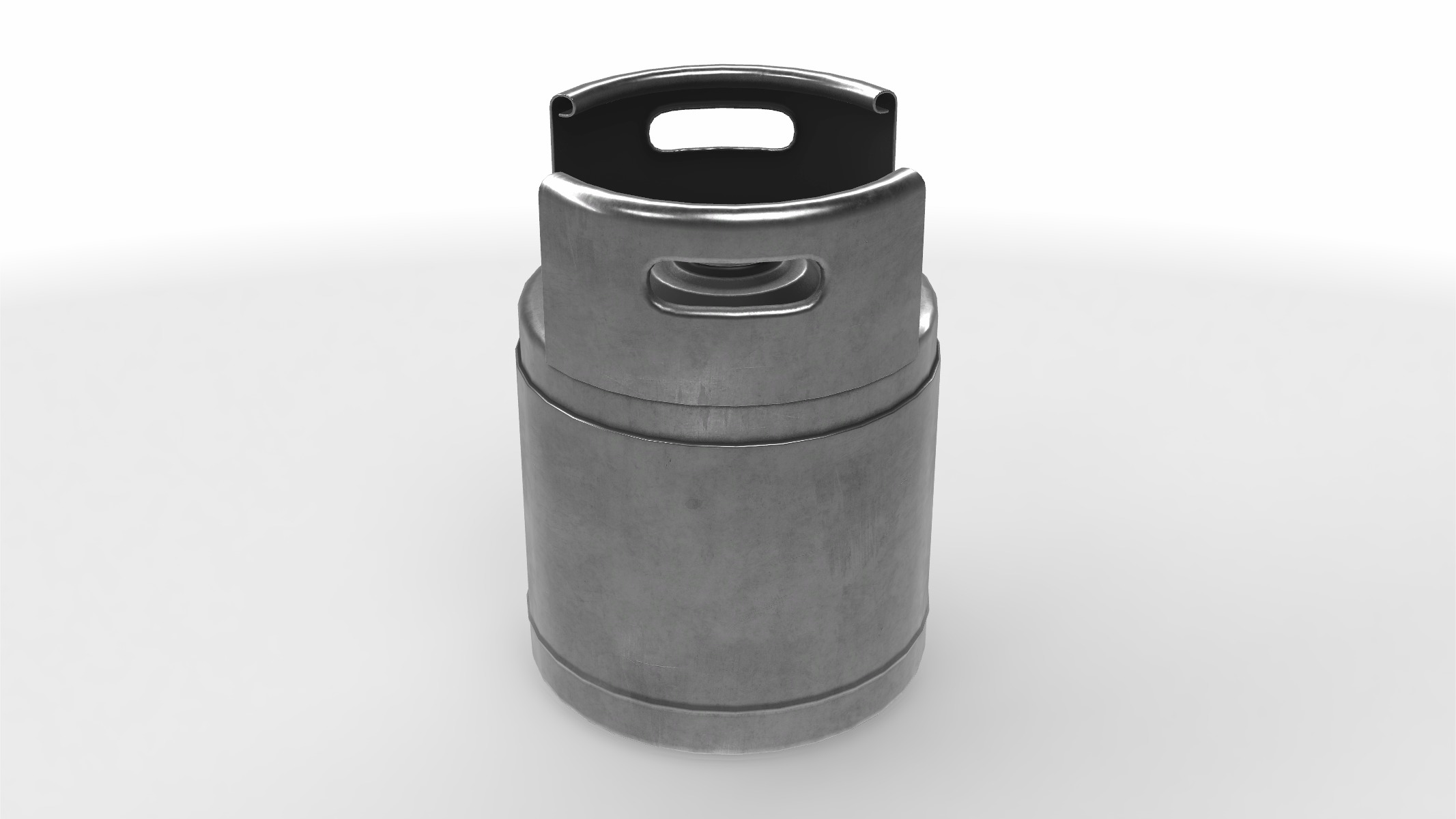 beer keg 01 3D model_1