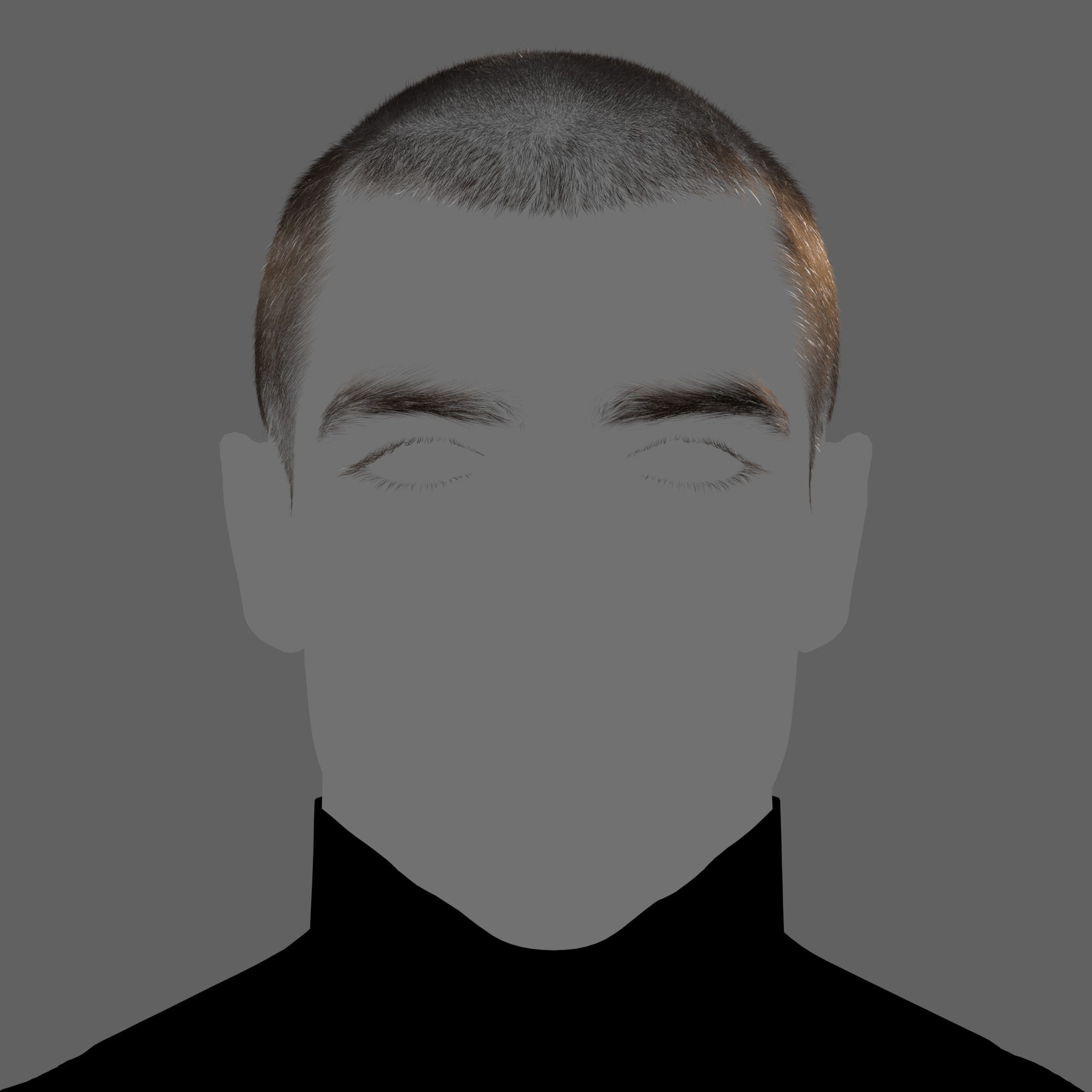 BuzzCut set XGen maya scene and alembic 3D model and abc FBX 3D model_2