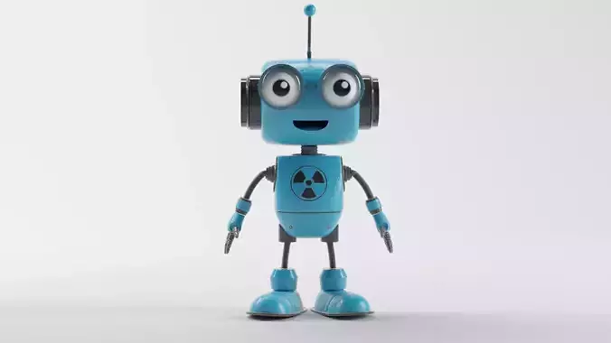 CLEVER ROBOT Low-poly 3D model