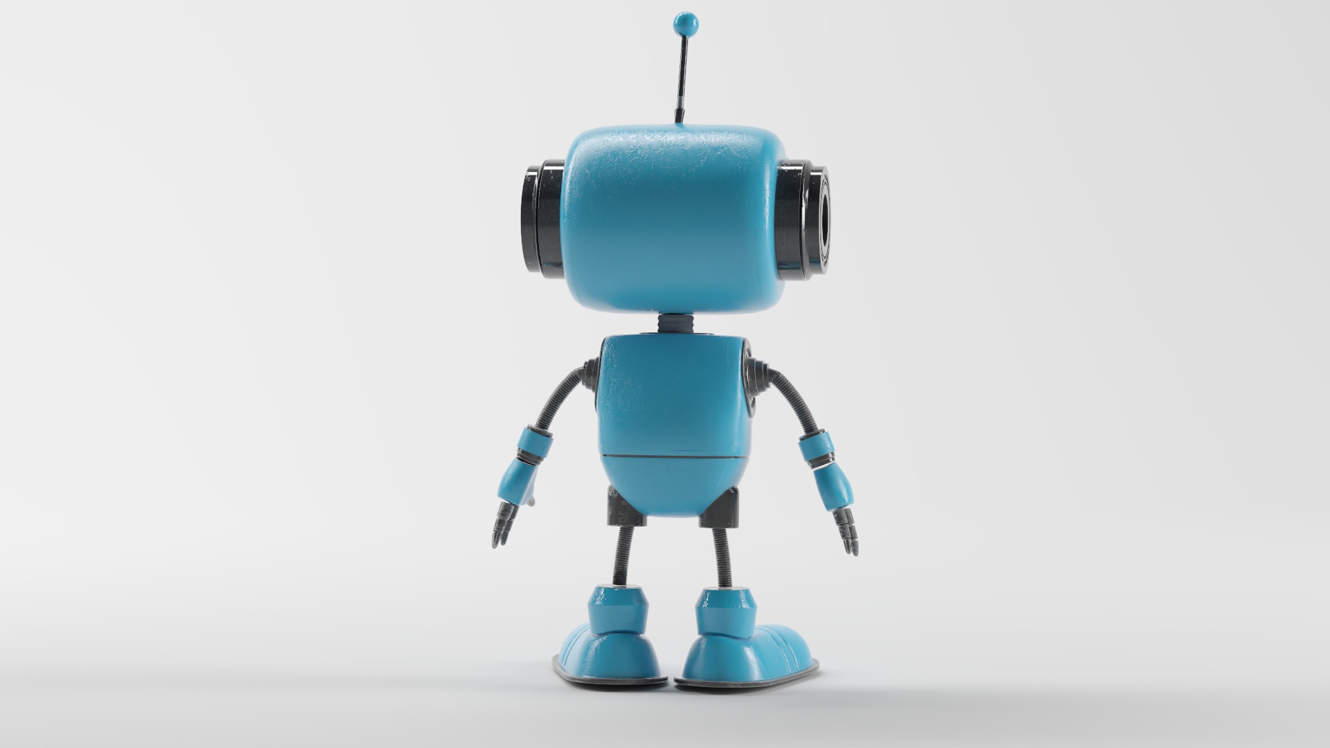 CLEVER ROBOT Low-poly 3D model_3