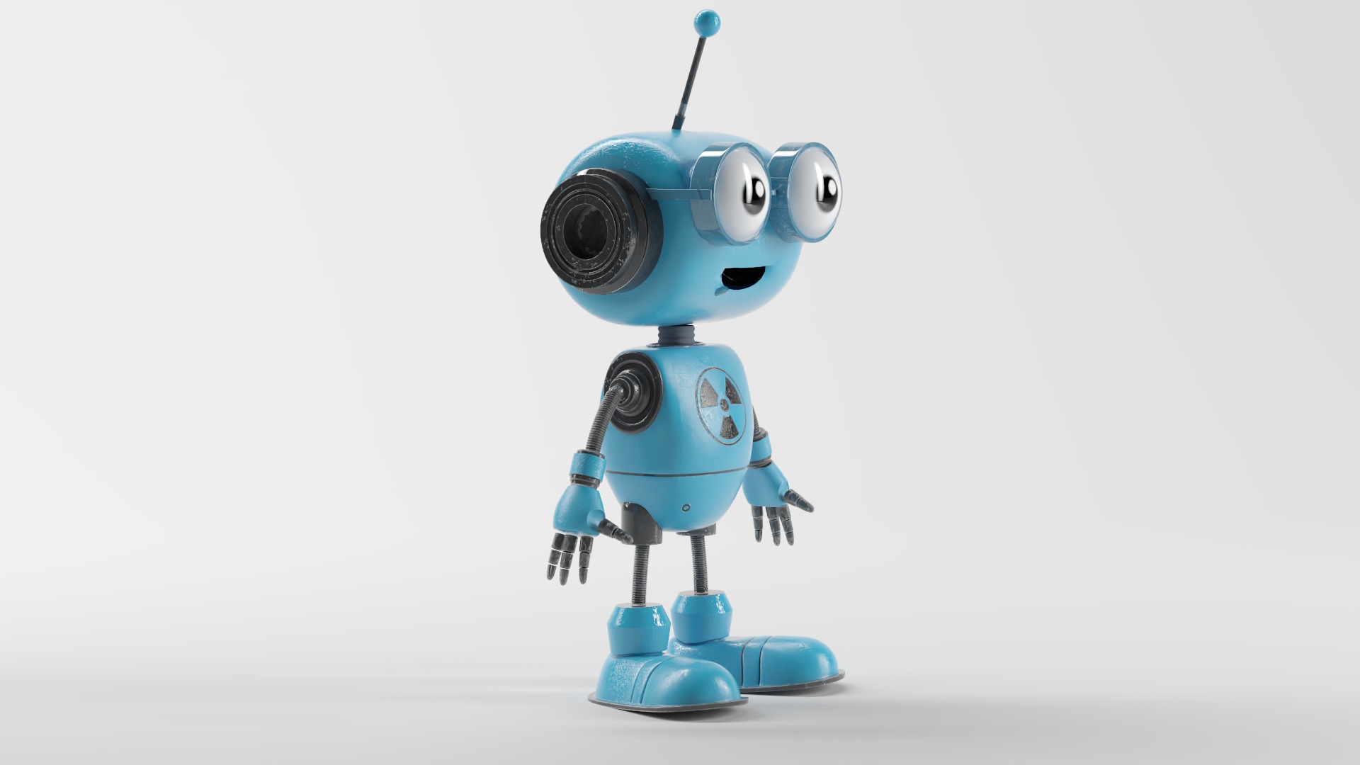 CLEVER ROBOT Low-poly 3D model_2