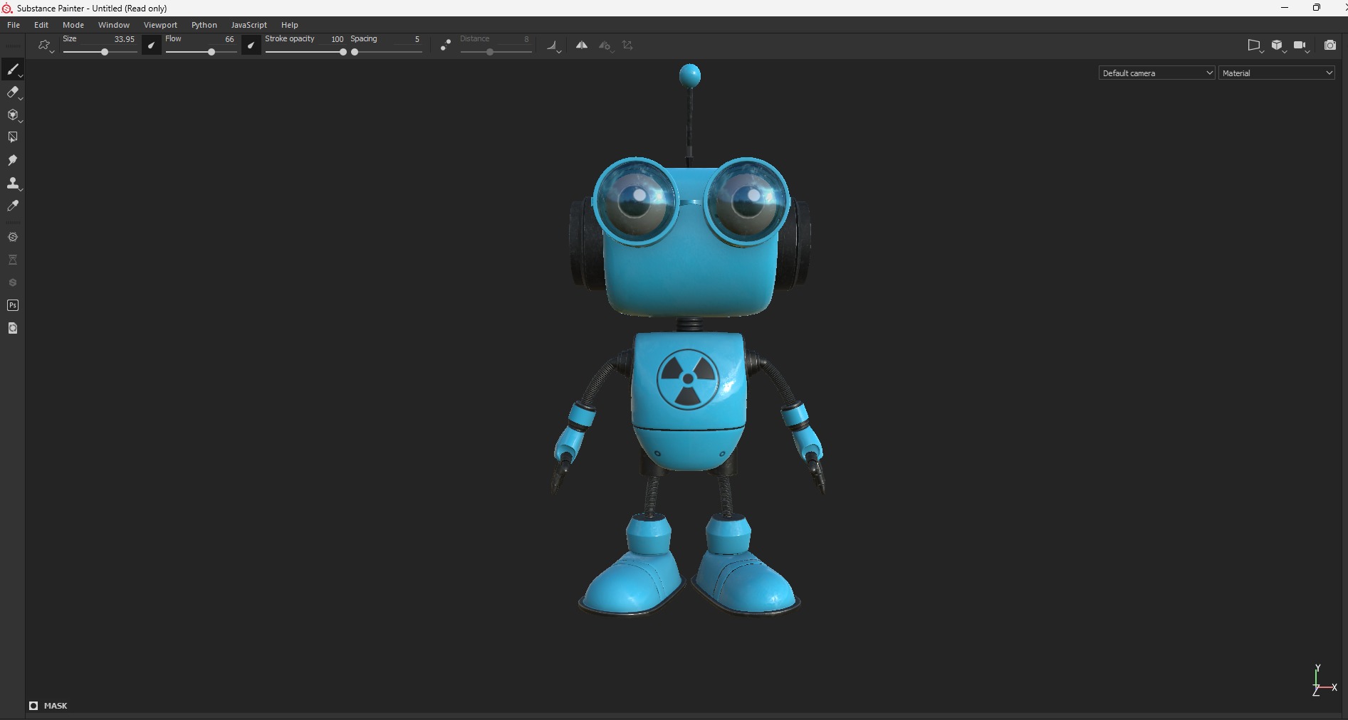 CLEVER ROBOT Low-poly 3D model_5