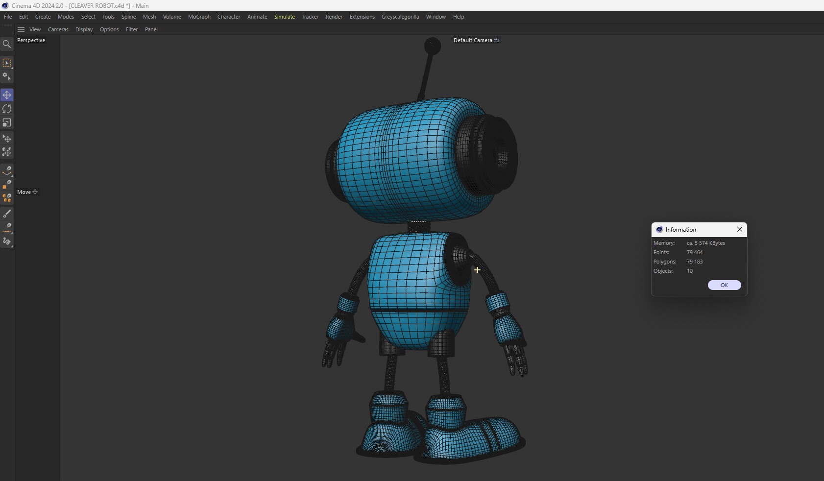 CLEVER ROBOT Low-poly 3D model_7