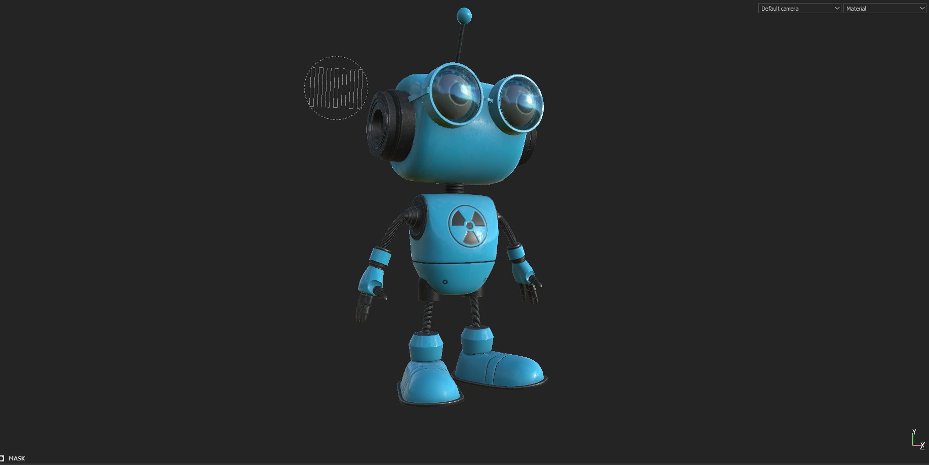 CLEVER ROBOT Low-poly 3D model_4