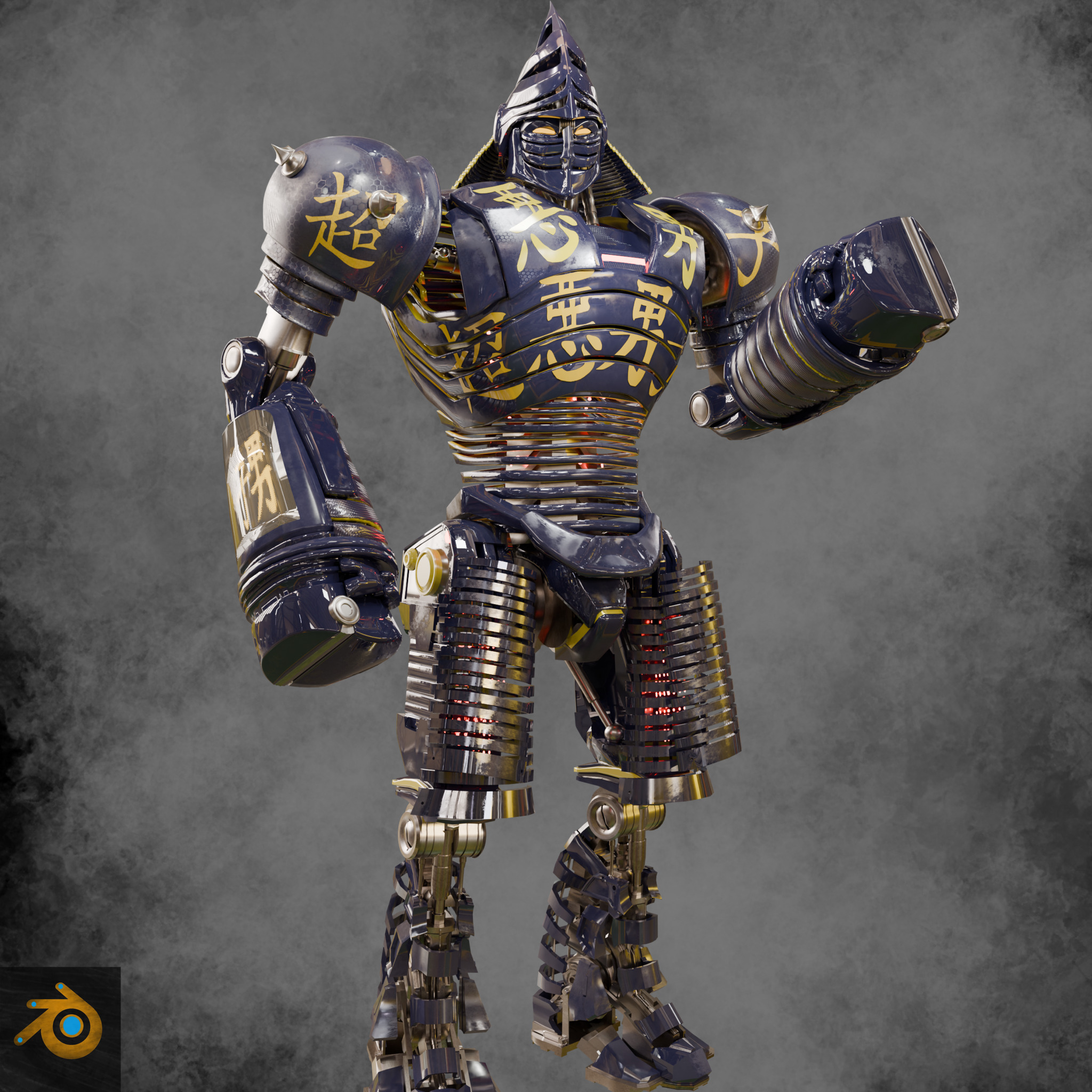 Real Steel Blender Released Noisy Boy 3D model_7