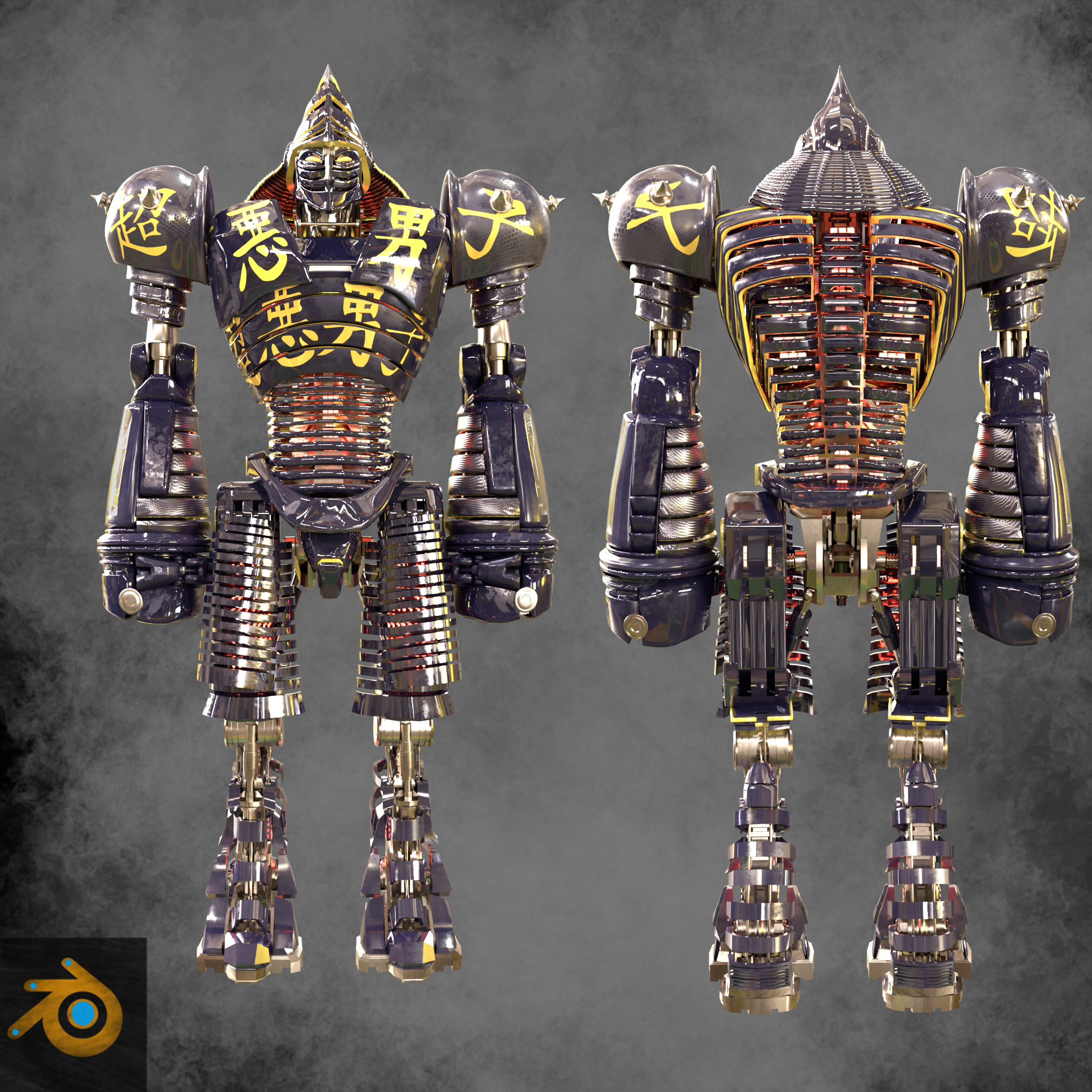 Real Steel Blender Released Noisy Boy 3D model_11