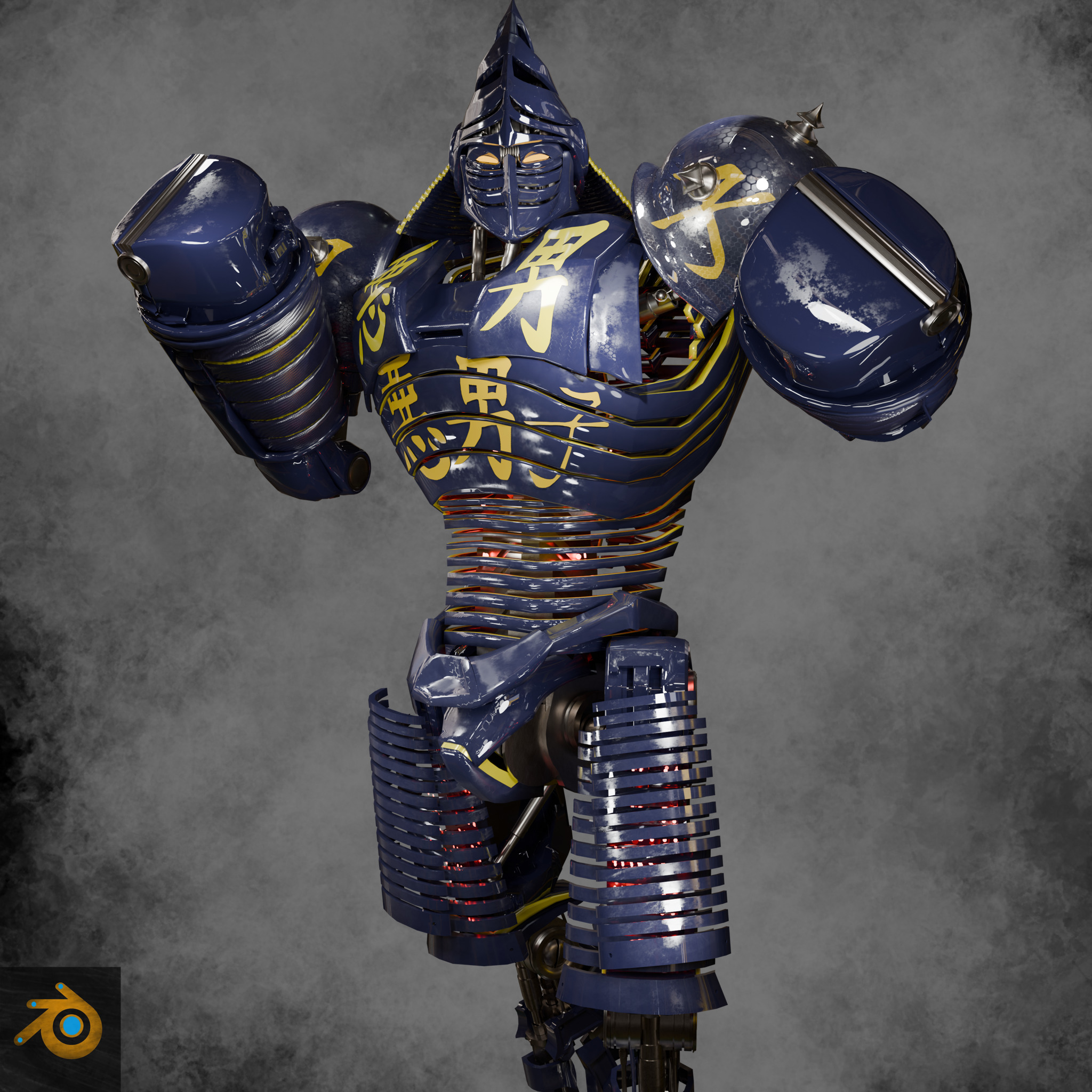 Real Steel Blender Released Noisy Boy 3D model_8