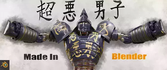 Real Steel Blender Released Noisy Boy 3D model Real Steel Blender Released Noisy Boy 3D model