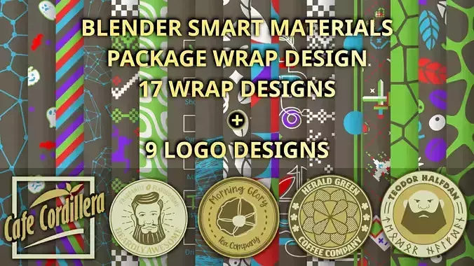 Wrappers and Logos Smart Materials Asset Pack Texture
