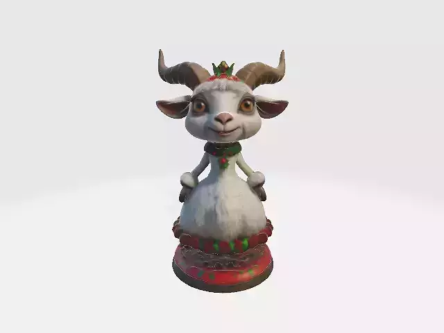 christmas goat 3D print model
