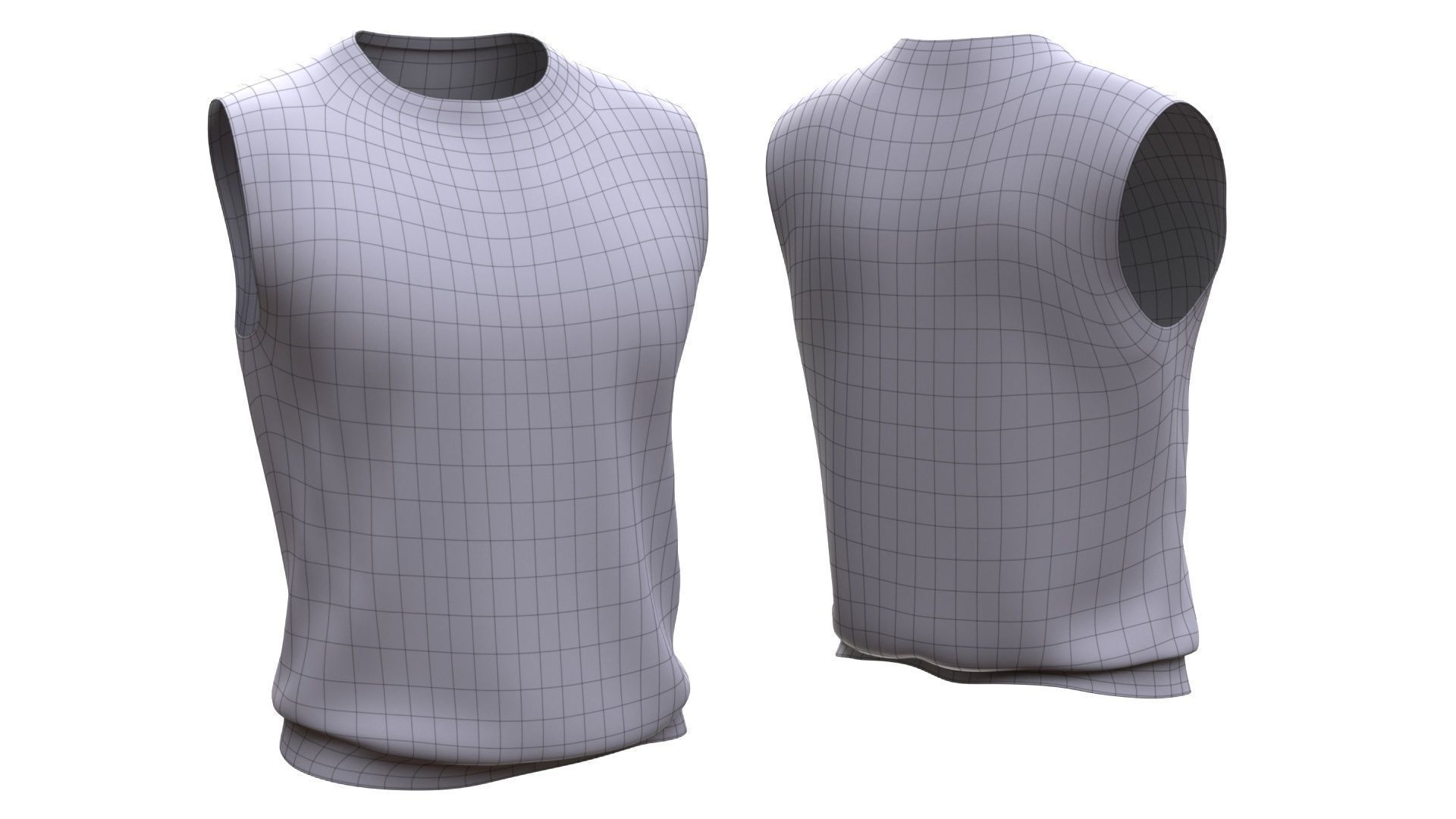 Tshirt 16 - All MH Bodies - UE5 Skeletons - Rigged Low-poly 3D model_9