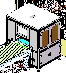 Pull riveting test packing integrated assembly line equipment 3D model_4