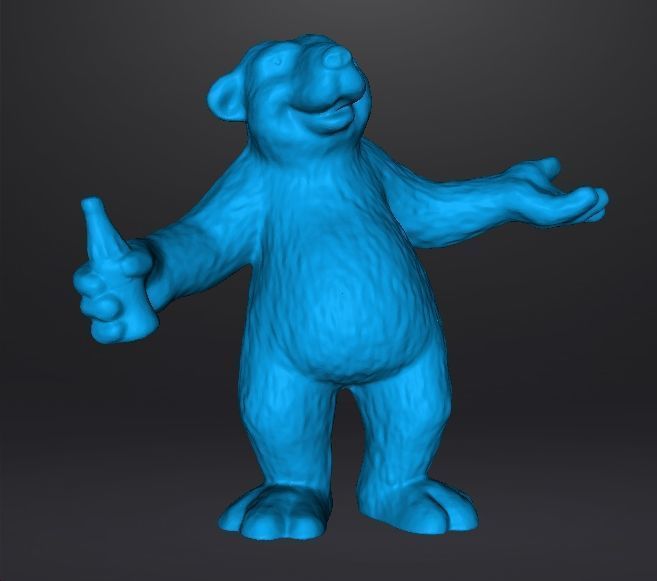 POLAR BEAR COCA COLA CHRISTMAS VINTAGE FIGURE STATUE ORNAMENT 3D print model_9