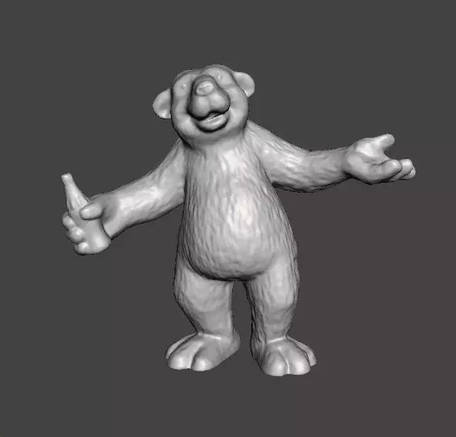 POLAR BEAR COCA COLA CHRISTMAS VINTAGE FIGURE STATUE ORNAMENT 3D print model_0