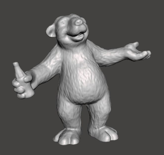 POLAR BEAR COCA COLA CHRISTMAS VINTAGE FIGURE STATUE ORNAMENT 3D print model_1