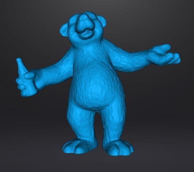 POLAR BEAR COCA COLA CHRISTMAS VINTAGE FIGURE STATUE ORNAMENT 3D print model_8