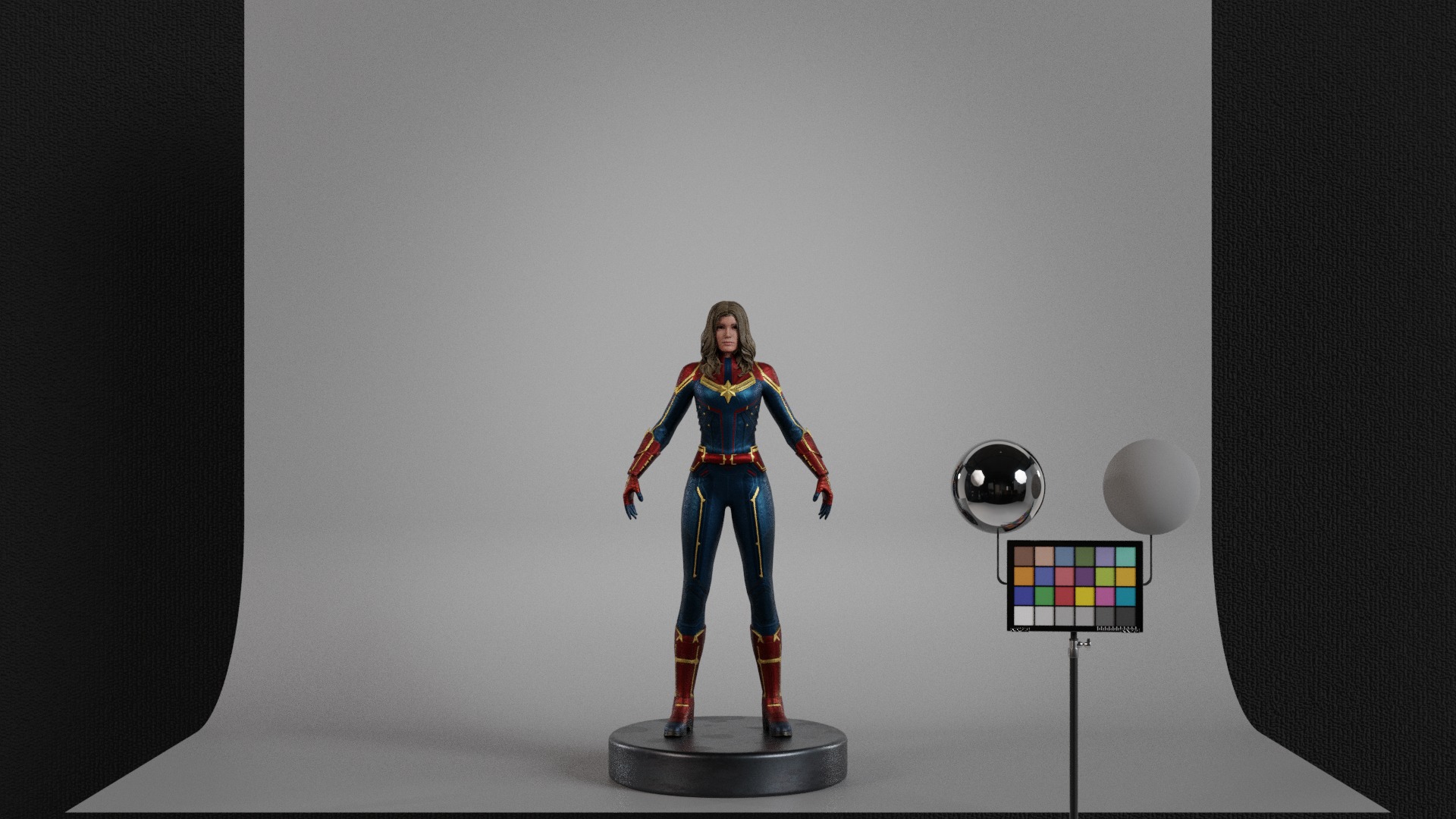 Captain Marvel 3D model_1