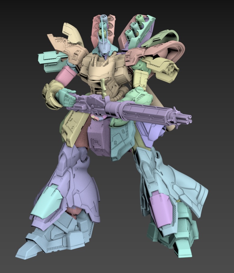 Wasabi Poseable Set 120mm 3D print model_5