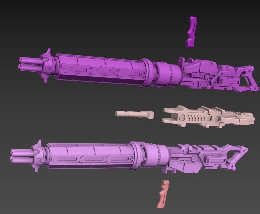Wasabi Poseable Set 120mm 3D print model_21