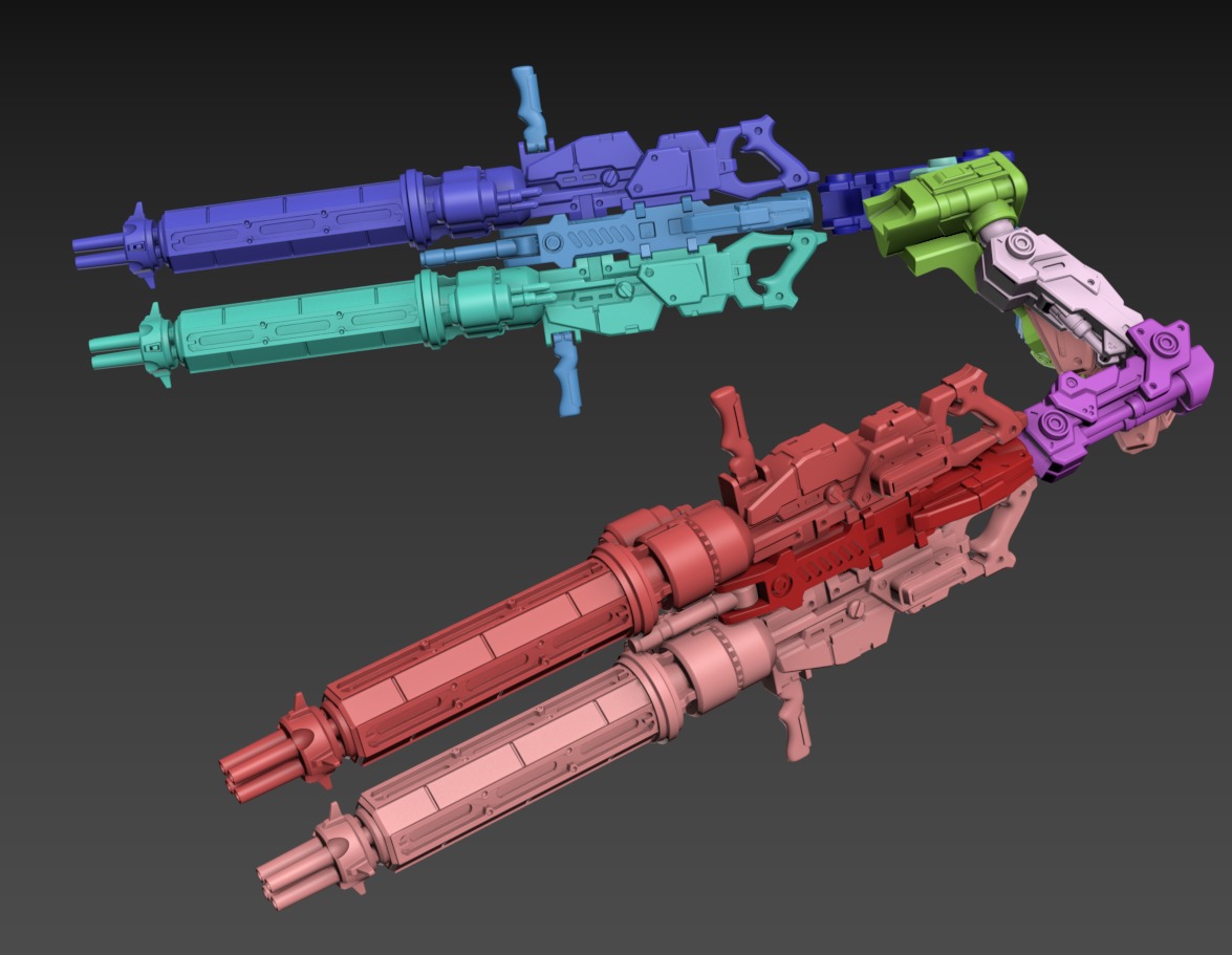 Wasabi Poseable Set 120mm 3D print model_11