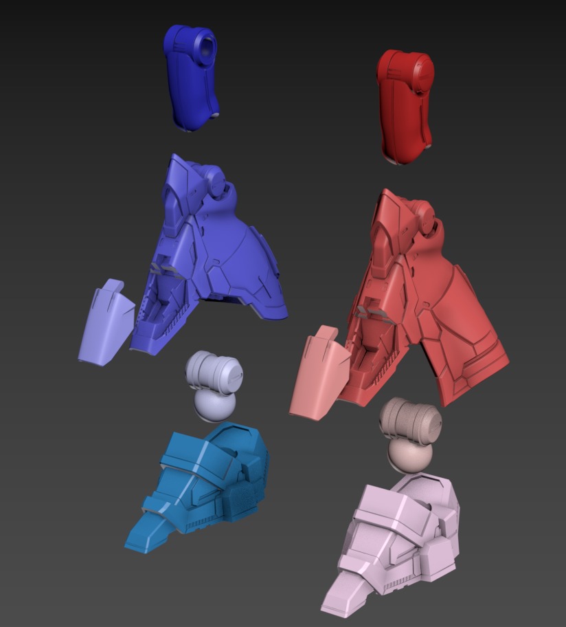 Wasabi Poseable Set 120mm 3D print model_18