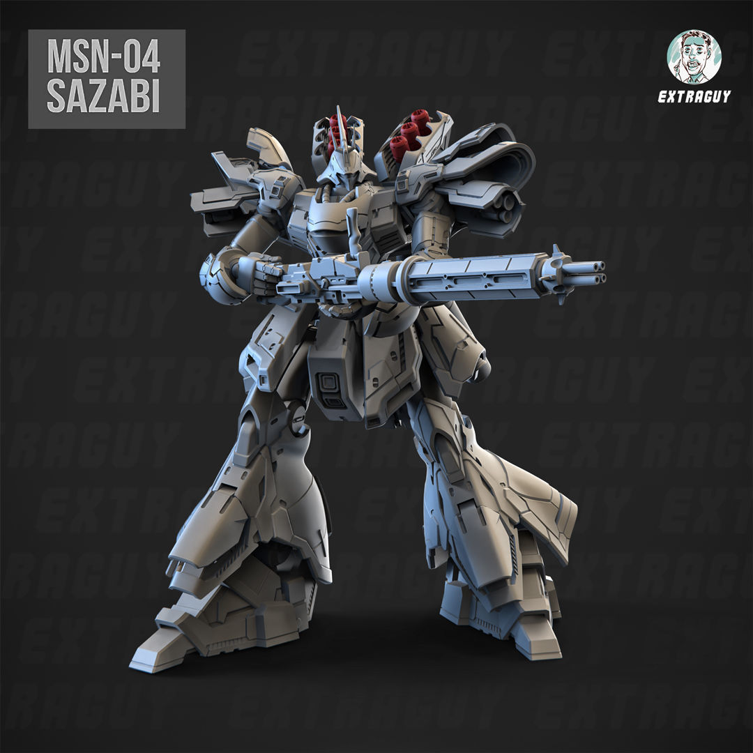 Wasabi Poseable Set 120mm 3D print model_3