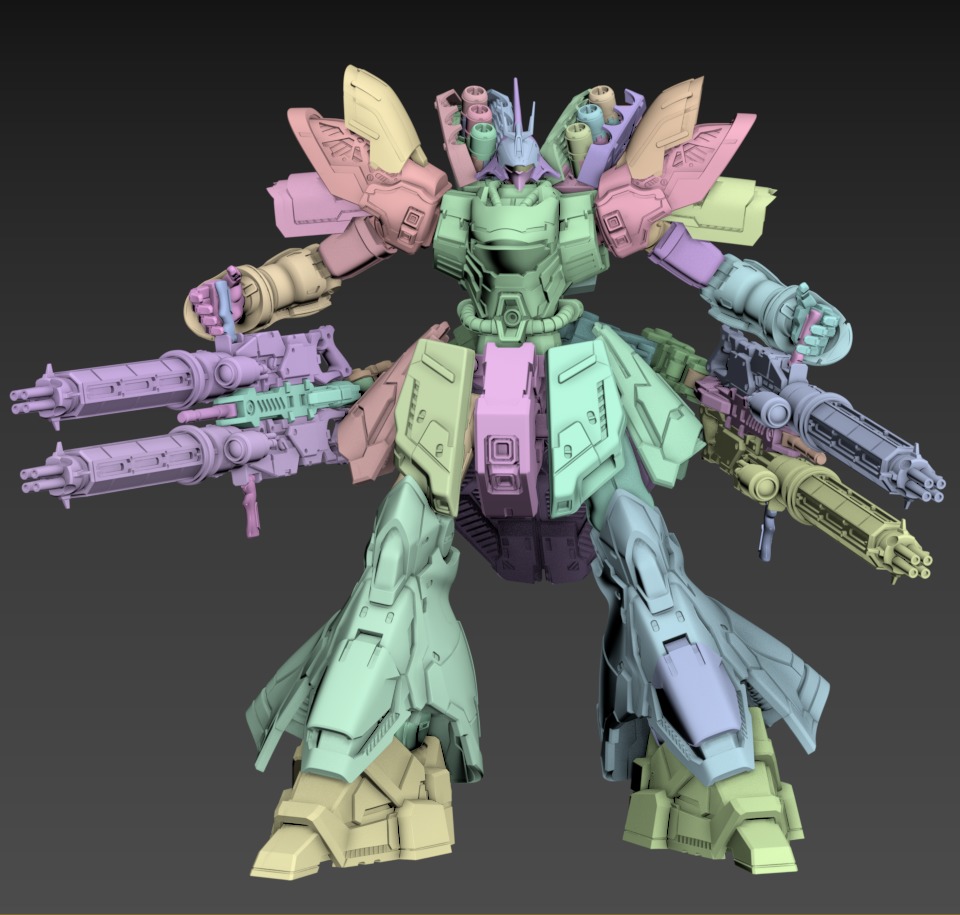 Wasabi Poseable Set 120mm 3D print model_4