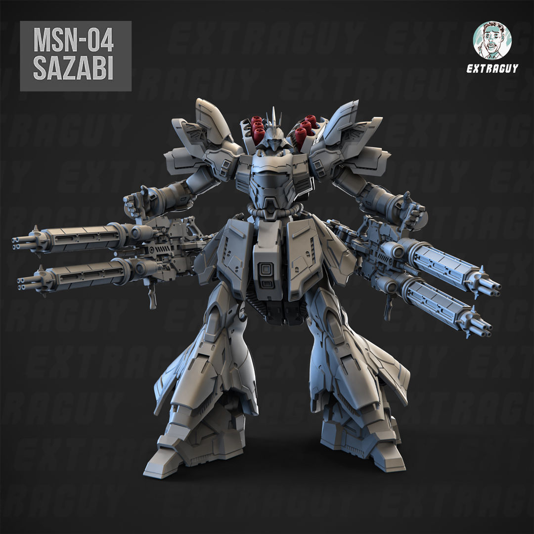 Wasabi Poseable Set 120mm 3D print model_2