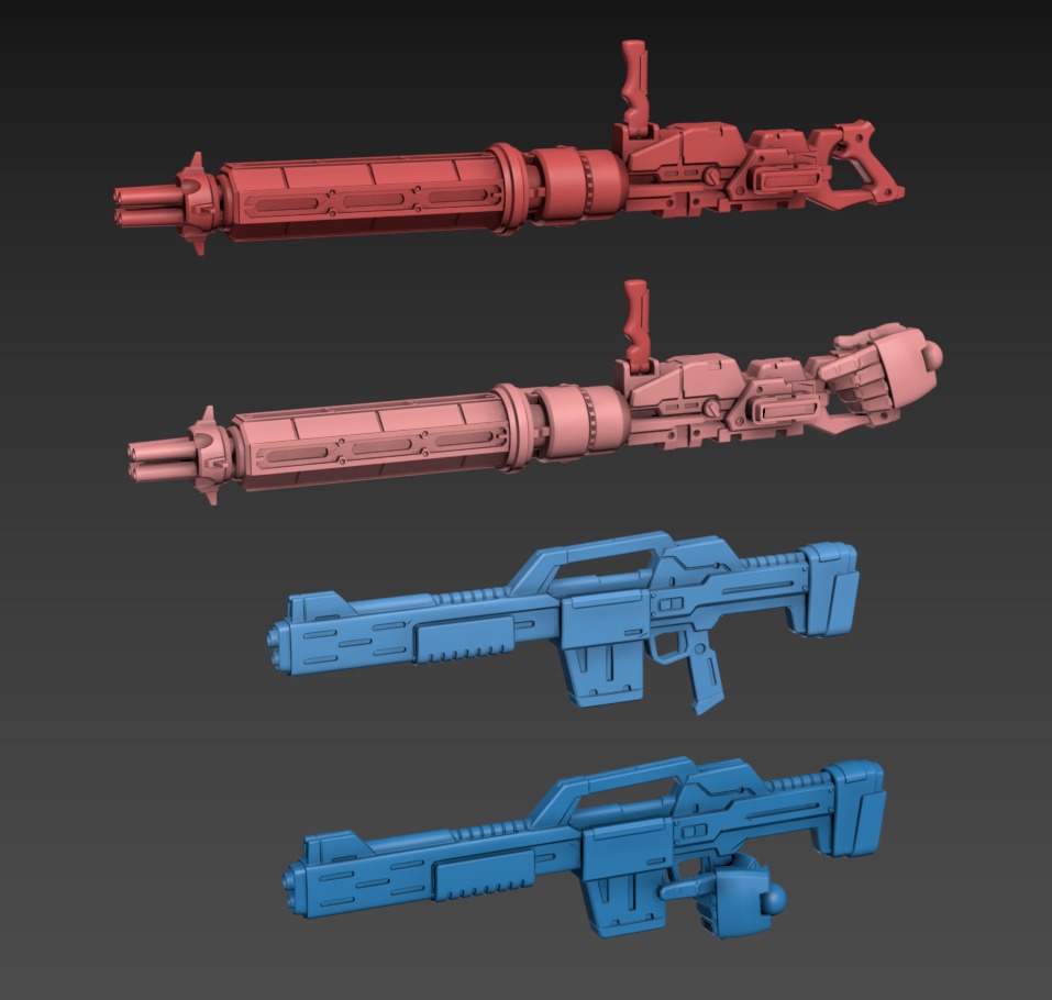 Wasabi Poseable Set 120mm 3D print model_9