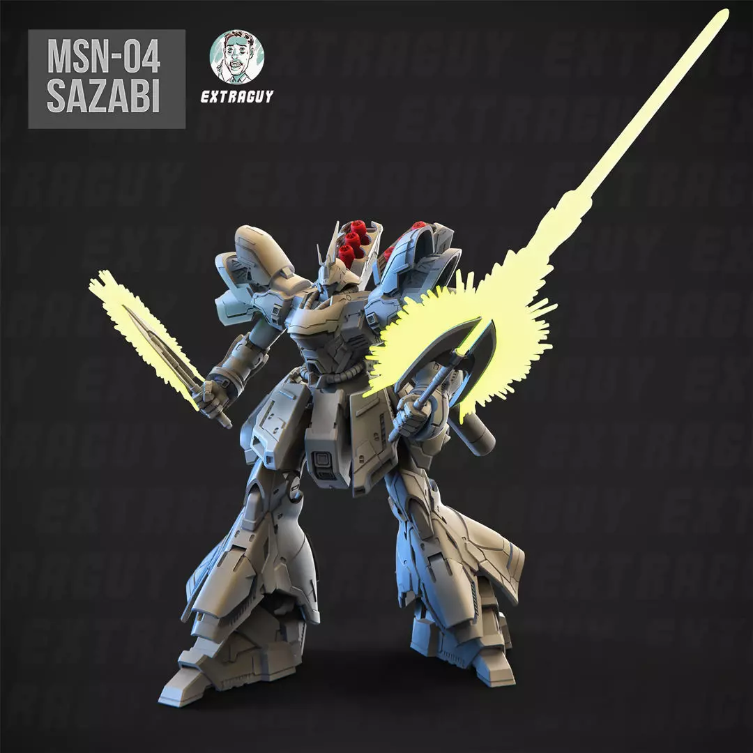 Wasabi Poseable Set 120mm 3D print model_0