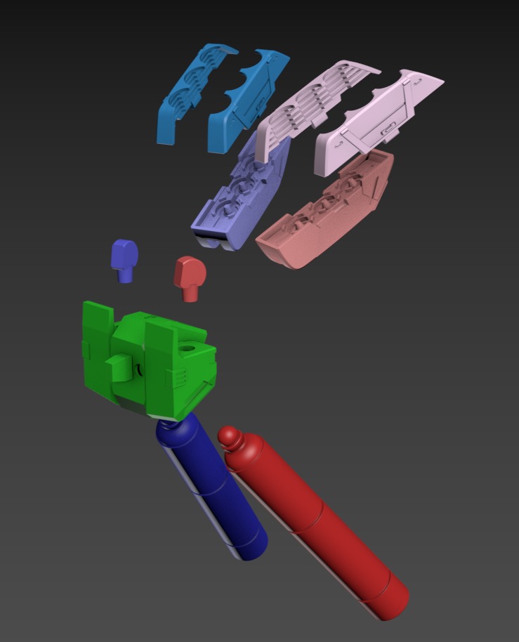 Wasabi Poseable Set 120mm 3D print model_19