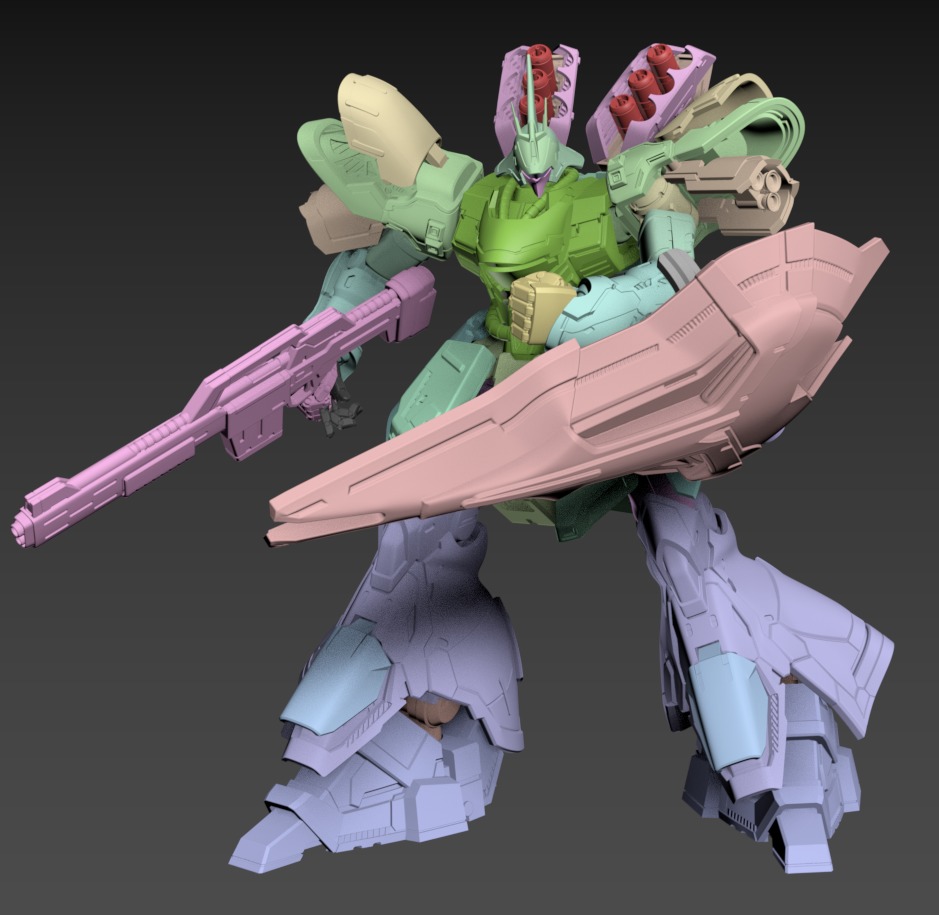 Wasabi Poseable Set 120mm 3D print model_6