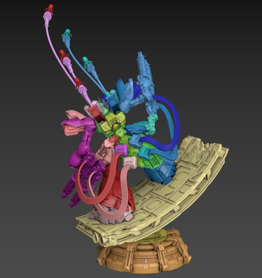 Wasabi Static Set 120mm 3D print model_7