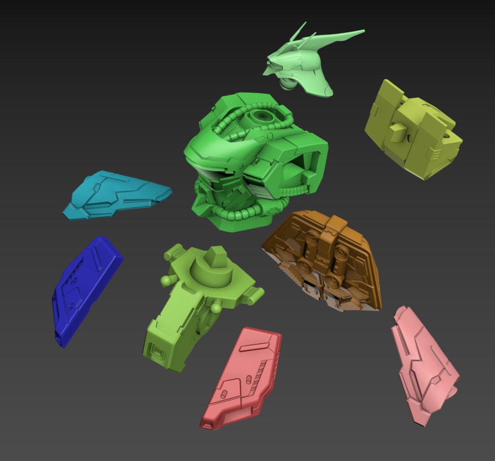 Wasabi Static Set 120mm 3D print model_12