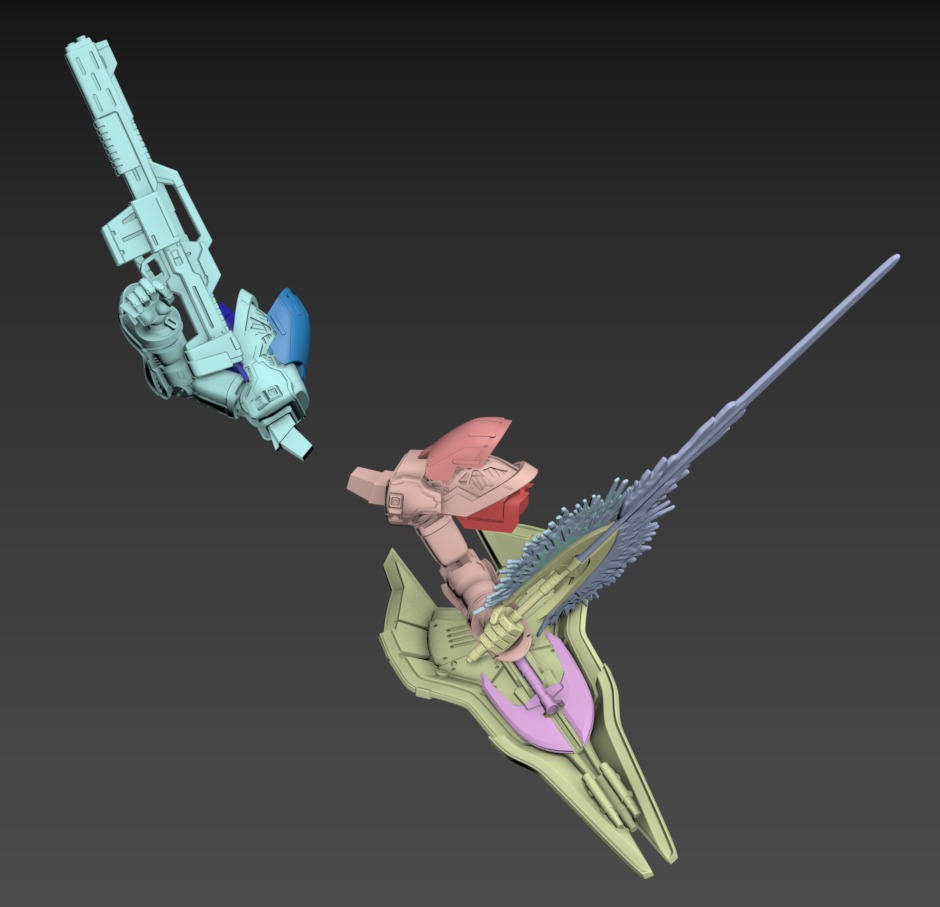 Wasabi Static Set 120mm 3D print model_14