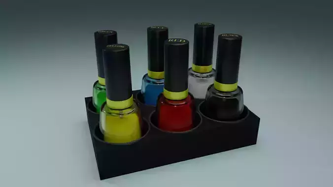 NAIL POLISH - COLOR asset pack Low-poly 3D model