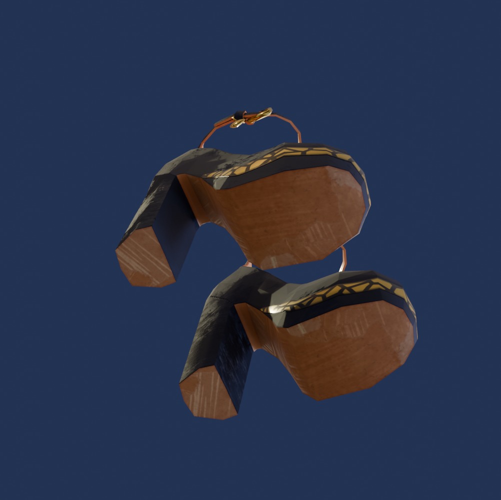 Dream Heels Suede Low-poly 3D model_5